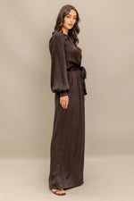 ESPRESSO WHISPER WOVEN JUMPSUIT