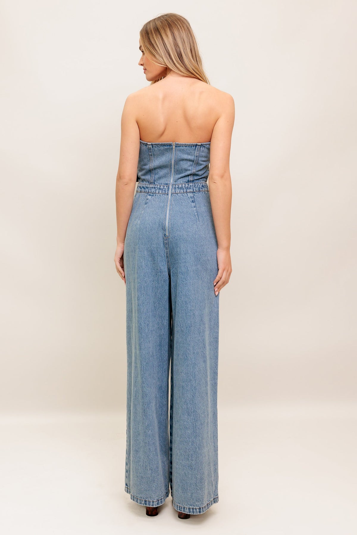 URBAN HARNESS DENIM JUMPSUIT
