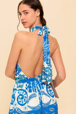 CROSS YOUR MIND WOVEN JUMPSUIT