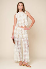 MEMORABLE FLIRT WOVEN LACE PANTS
