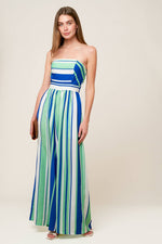 RIVERSIDE SIPS WOVEN JUMPSUIT