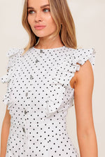 SUNNY MOOD WOVEN ROMPER