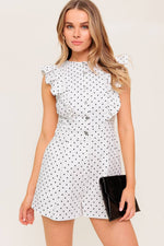 SUNNY MOOD WOVEN ROMPER