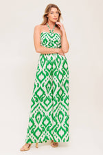 ANGELIC TOUCH GREEN WOVEN JUMPSUIT