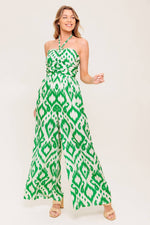 ANGELIC TOUCH GREEN WOVEN JUMPSUIT