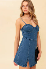 THE WAY TO LOVE DENIM SKORT ROMPER