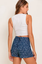 URBAN ROAR MEDIUM INDIGO DENIM SKORT