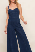 TRENDSETTING MEDIUM INDIGO DENIM JUMPSUIT