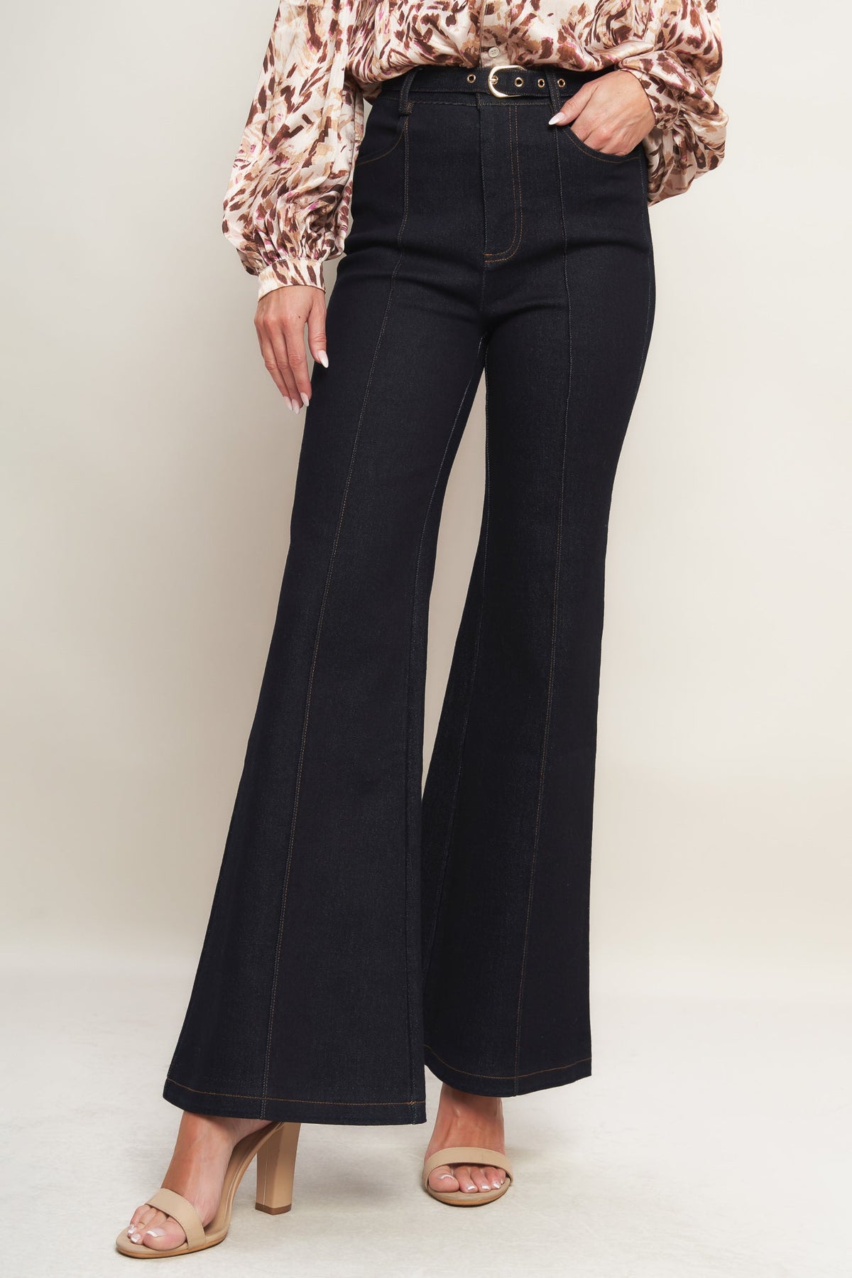 ICONIC FLARE DENIM PANTS