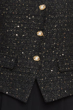 MIDNIGHT PARISIENNE WOVEN JUMPSUIT