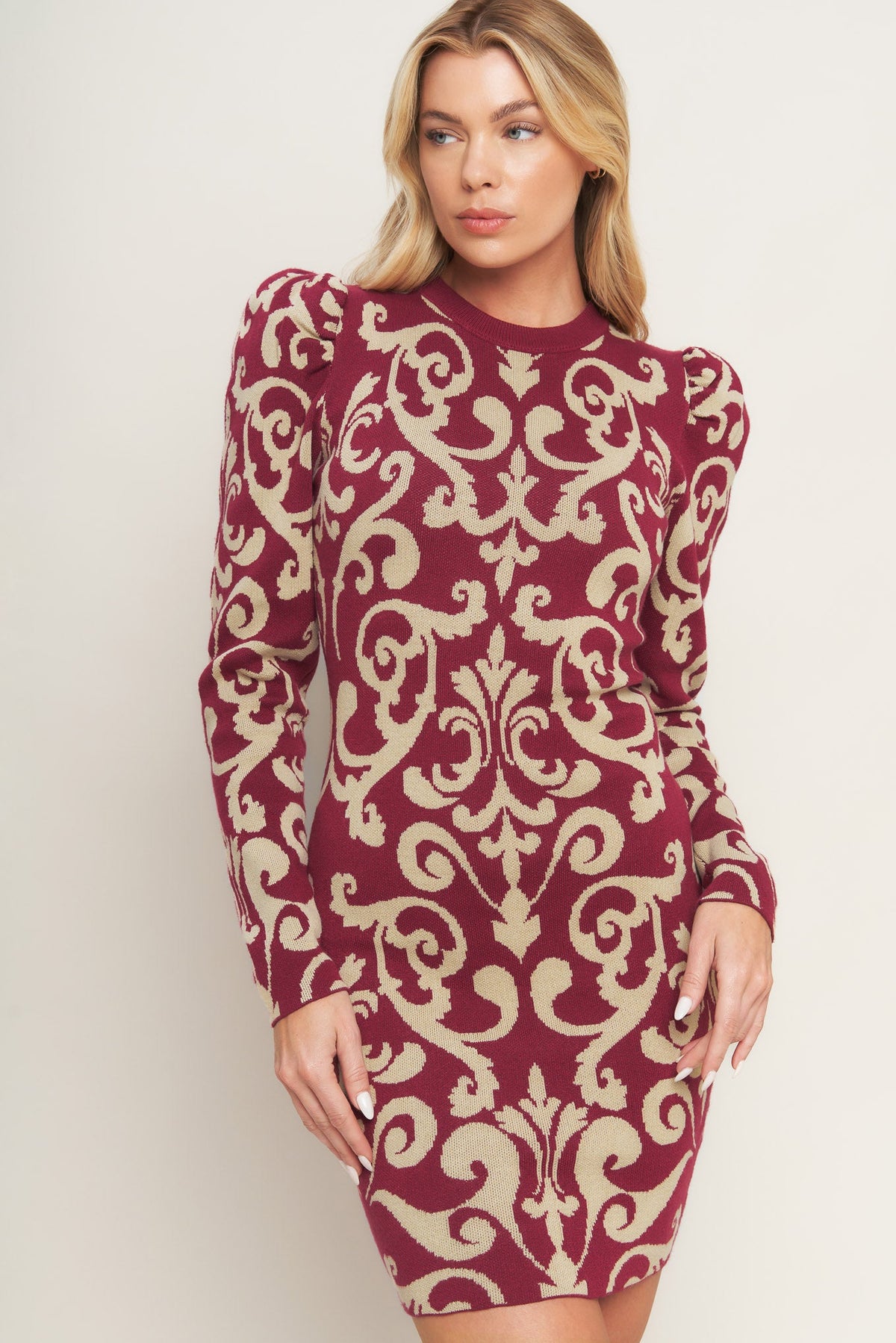 BASK IN LOVE SWEATER MINI DRESS