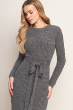 BE GOOD TO ME SWEATER MIDI DRESS