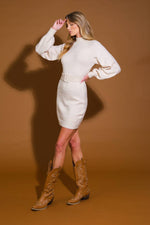 ALONG THE SHORELINESWEATER MIDI DRESS