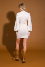 ALONG THE SHORELINESWEATER MIDI DRESS