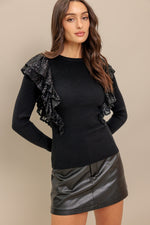 FIGHT THE FEELING SWEATER TOP