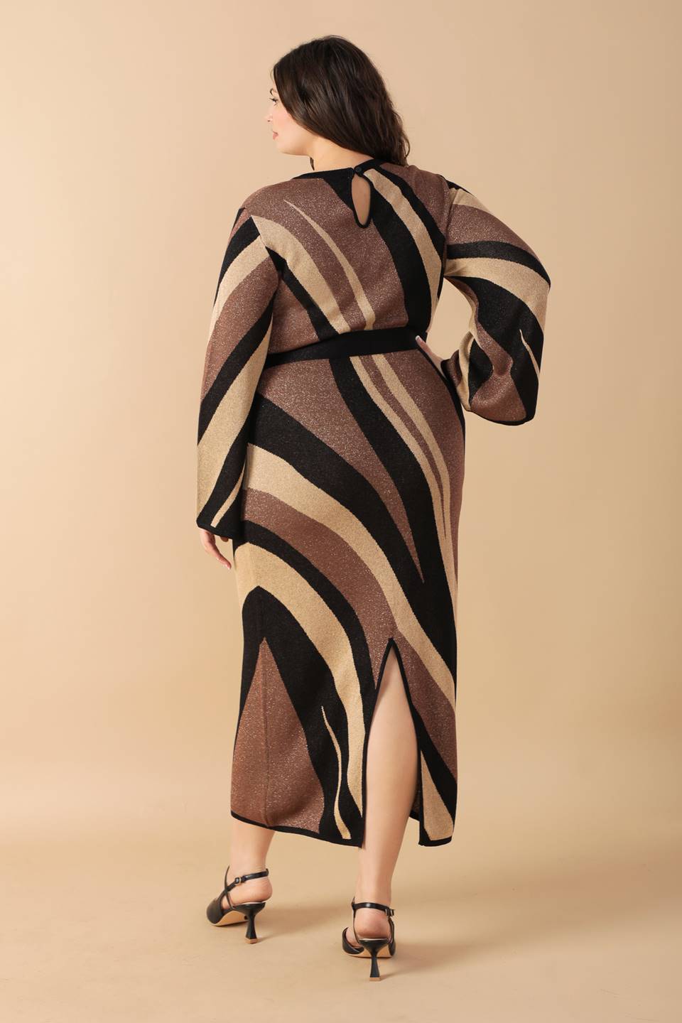 PUT ON A SMILE MIDI SWEATER DRESS