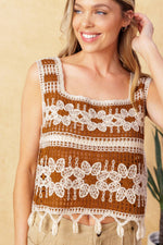 WISHFUL THINKING CROCHET TOP
