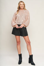 HOPE YOU REMEMBER SEQUIN TOP