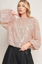 HOPE YOU REMEMBER SEQUIN TOP