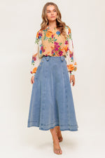 LASTING MEMORIES WOVEN TOP