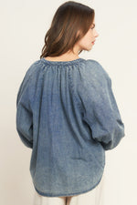 MUSING ABOUT YOU DENIM TOP