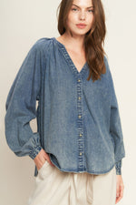 MUSING ABOUT YOU DENIM TOP