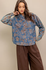 STICK TO THE PLAN DENIM TOP