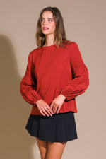 WAVERLY MILLS WOVEN TOP