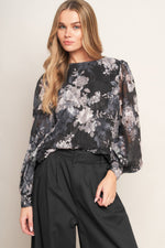 RUNAWAY HEARTS WOVEN TOP