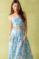 LITTLE MOMENTS WOVEN TOP AND SKIRT SET