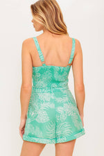 FEELS LIKE FREEDOM MINT WOVEN TOP AND SHORT SET