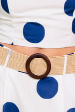 COCONUT KISSNAVY TOP AND PANT SET