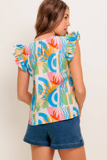 VACATION STATE OF MIND WOVEN TOP