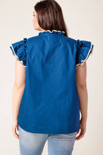 THE TIME IS RIGHT WOVEN TOP