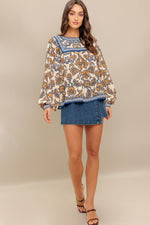 BOHEME MEADOW WOVEN TOP