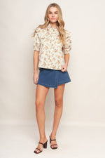 SWEET TERRACOTTA WOVEN TOP