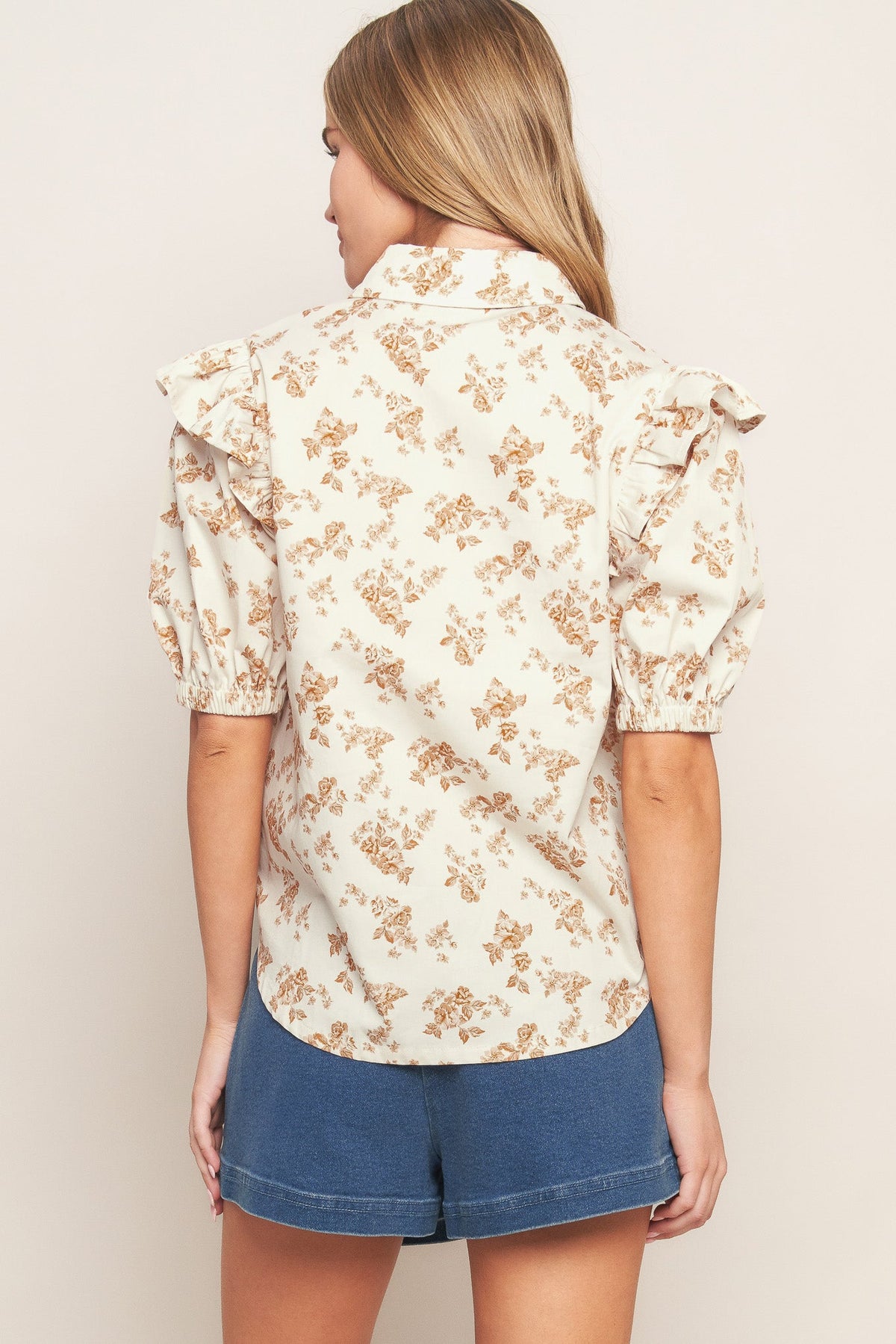 SWEET TERRACOTTA WOVEN TOP
