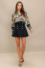 GARDEN CLUBWOVEN TOP