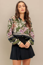 GARDEN CLUBWOVEN TOP