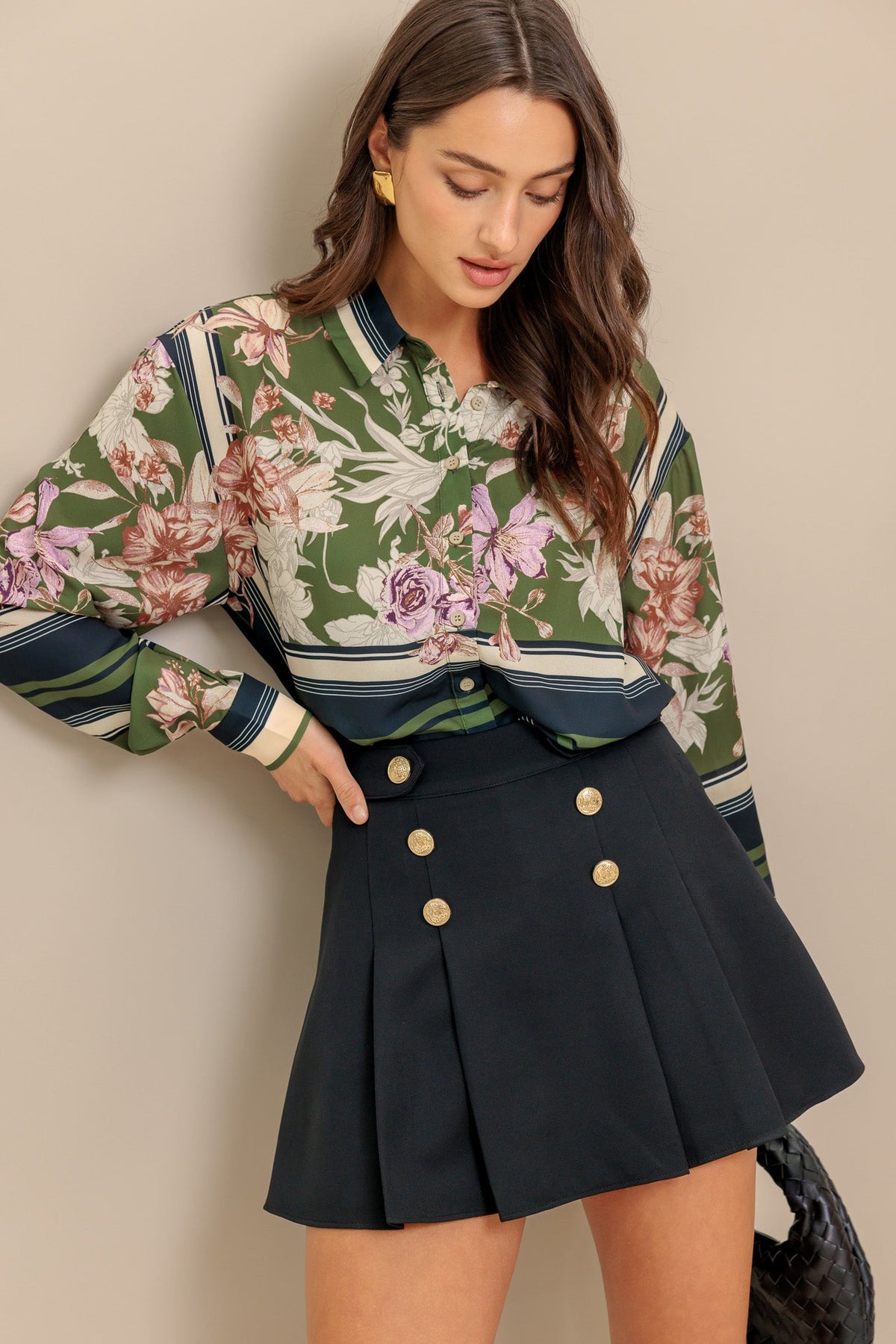 GARDEN CLUBWOVEN TOP