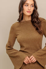FLARE TOUCH SOLID TUNIC TOP