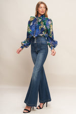 ROYAL TAPESTRY WOVEN TOP