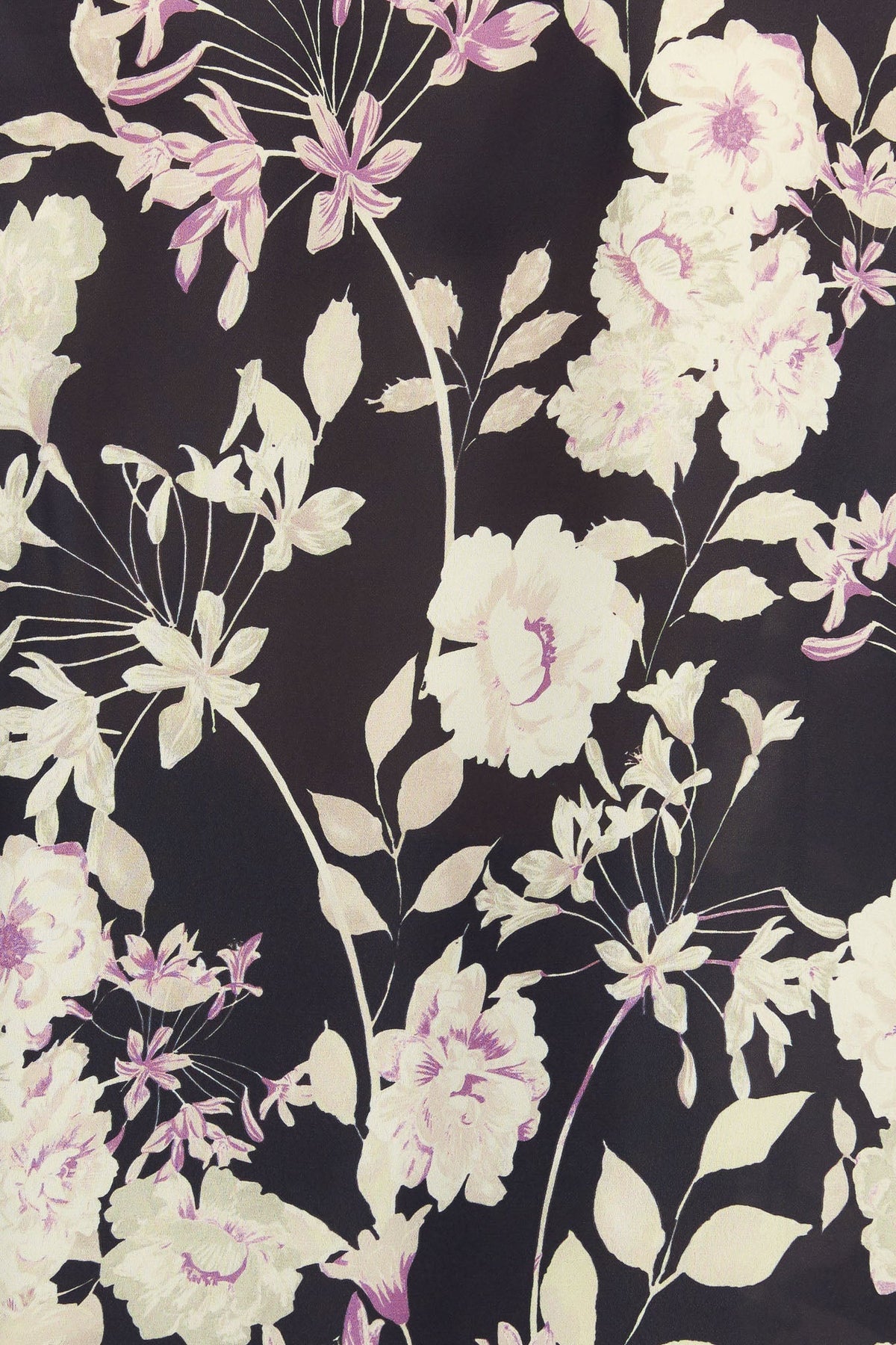 GARDEN GLAM BLACK WOVEN TOP