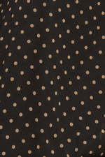 MIDNIGHT DOT CHIC WOVEN TOP