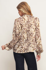 WILD CHIC CREAM WOVEN TOP