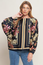 ROYAL TAPESTRY WOVEN TOP