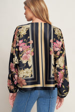 ROYAL TAPESTRY WOVEN TOP