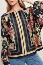 ROYAL TAPESTRY WOVEN TOP