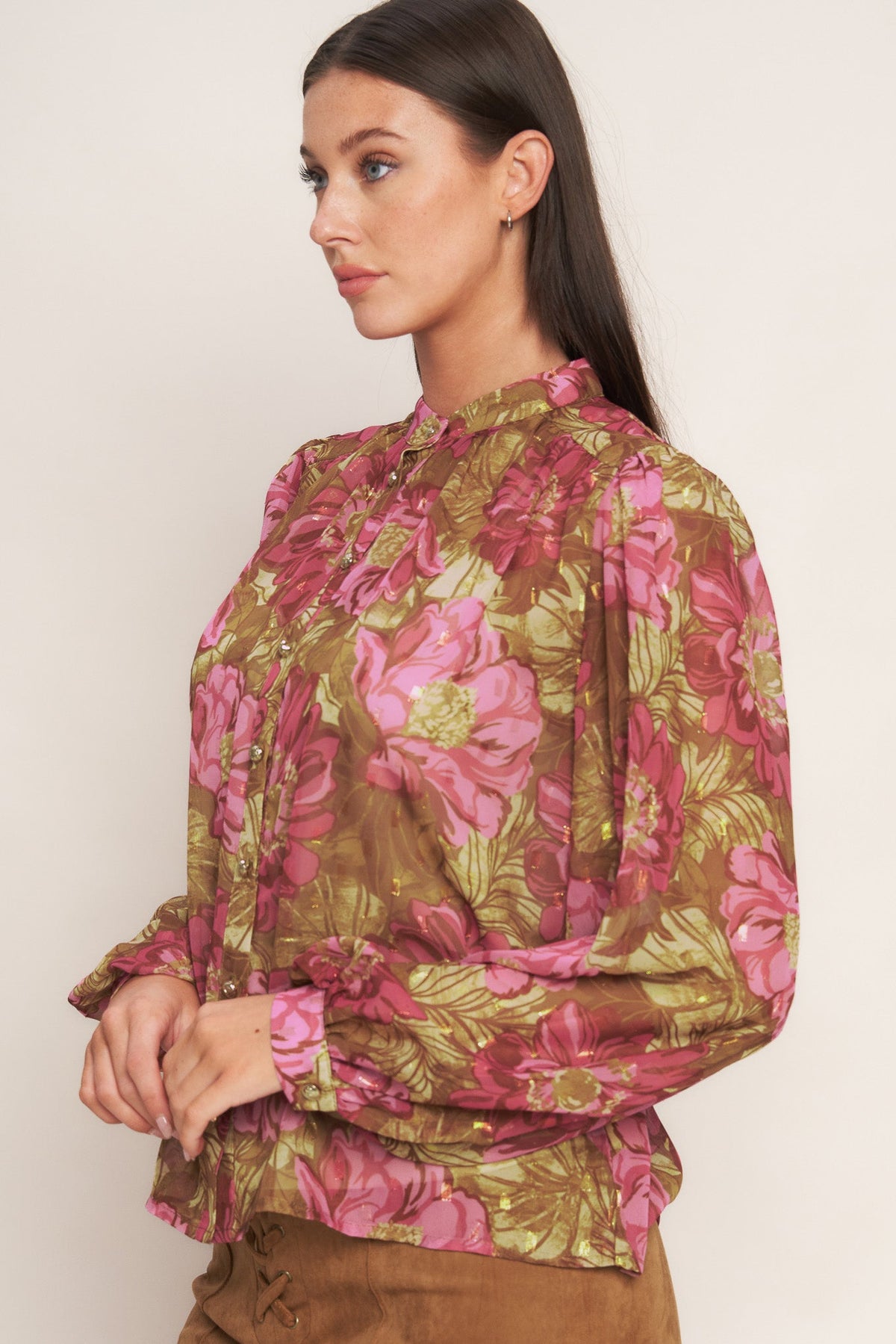 SECRET PETALS WOVEN TOP