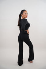 I Am Present Black Stretch Flare Legging